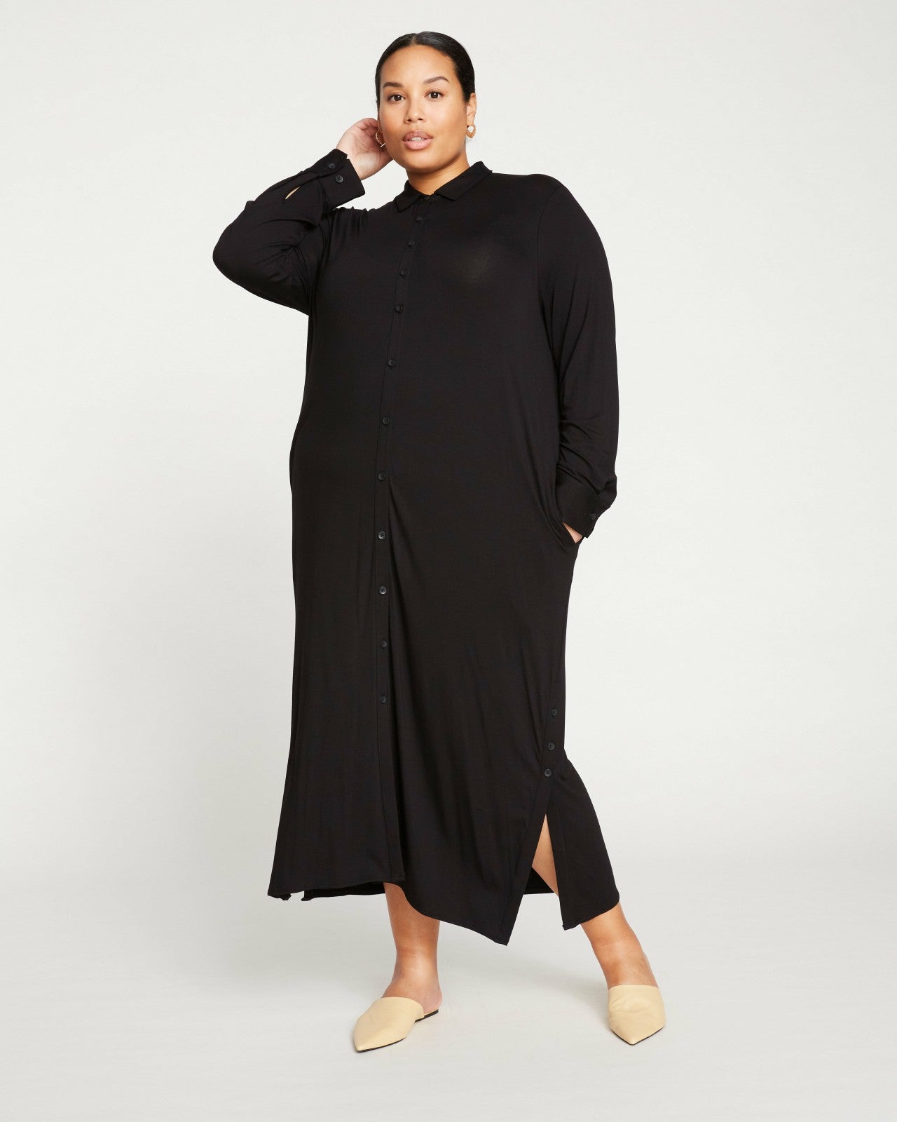 Sally Liquid Jersey Shirt Dress - Universal Standard