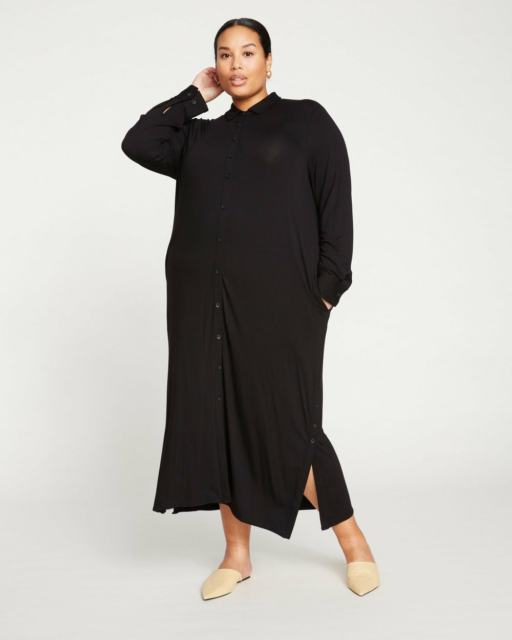 Sally Liquid Jersey Shirt Dress - Universal Standard