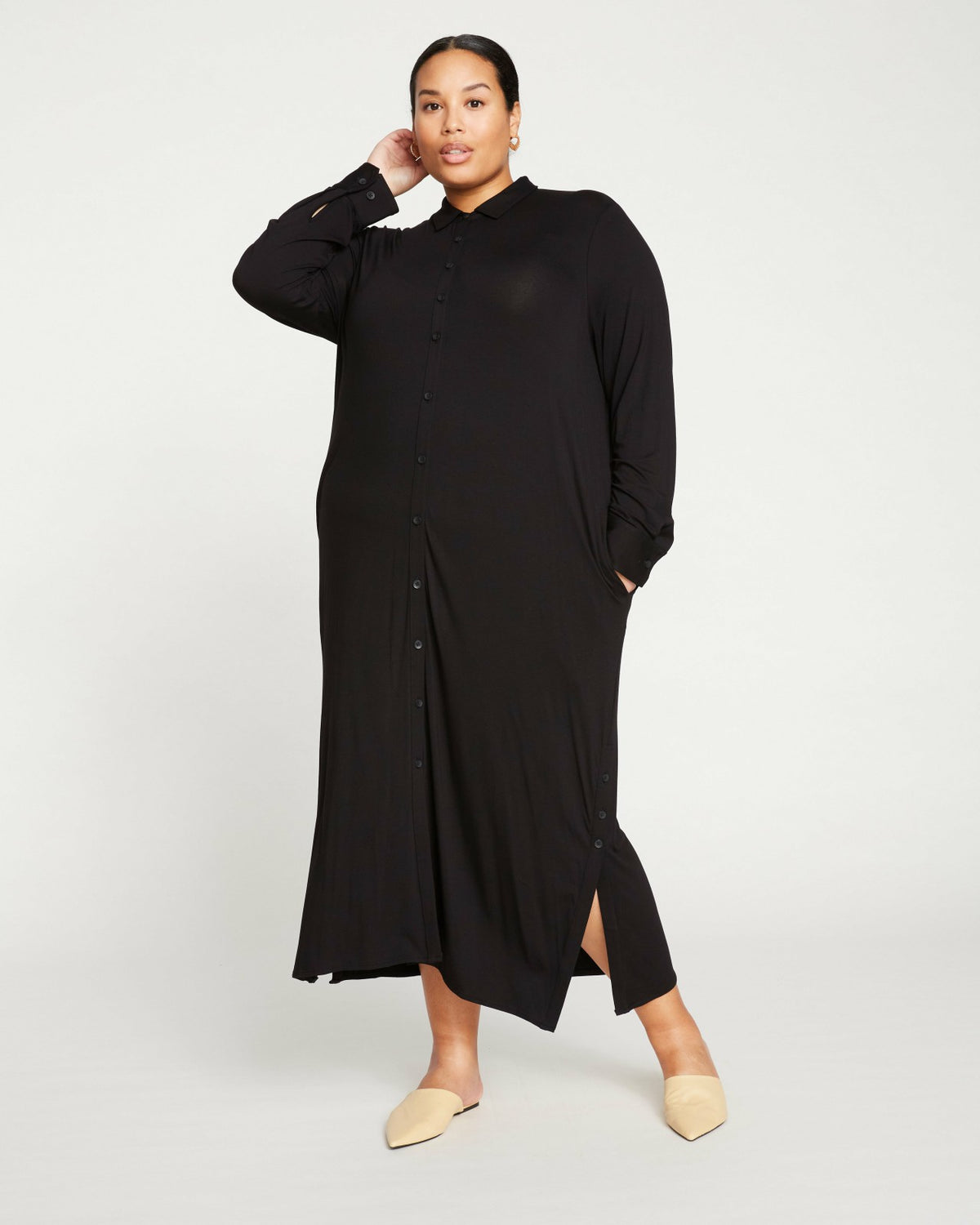 Sally Liquid Jersey Shirt Dress - Universal Standard