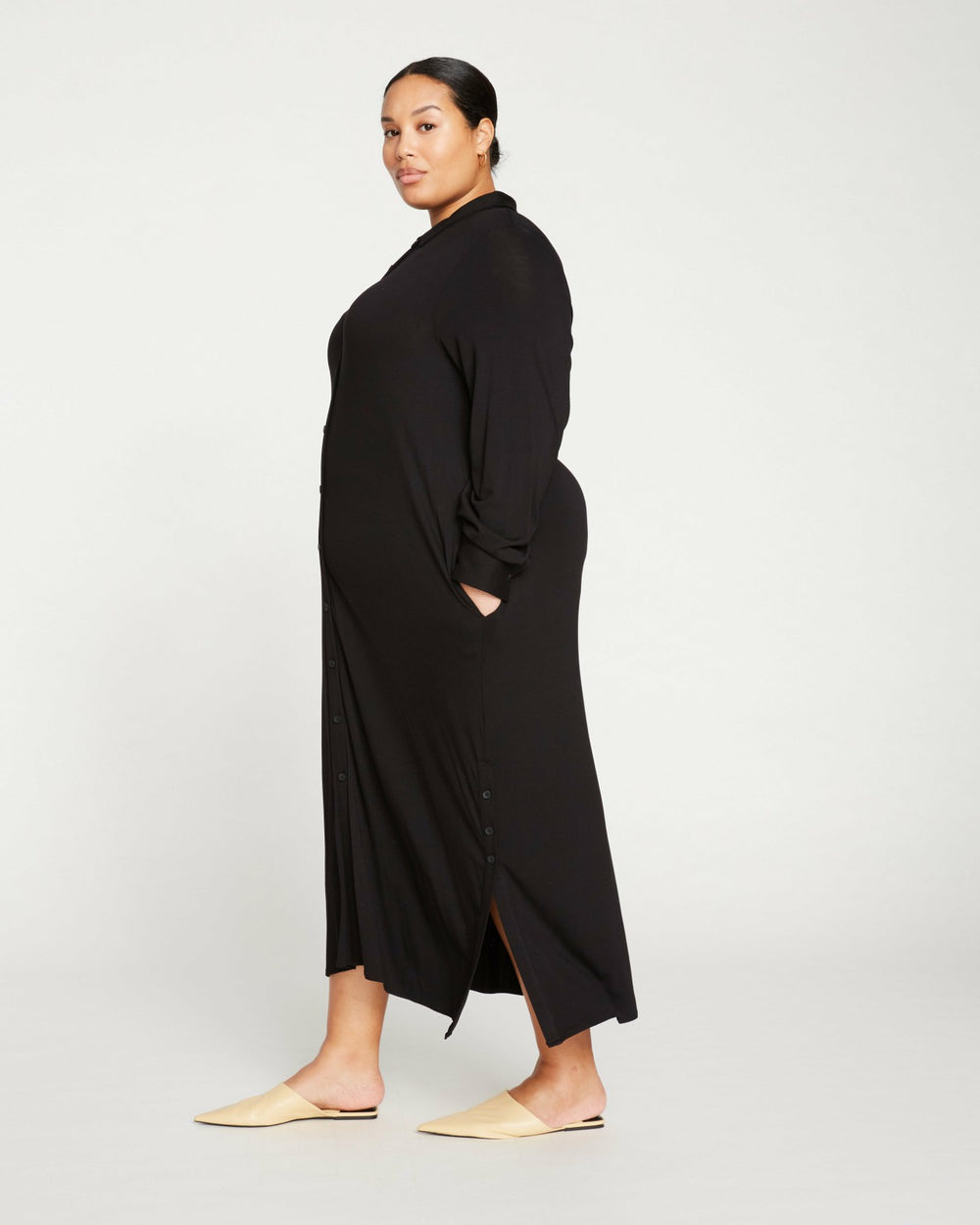 Sally Liquid Jersey Shirt Dress - Universal Standard