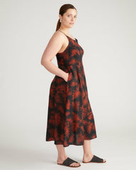 Kuki Linen Blend Midi Dress - Universal Standard