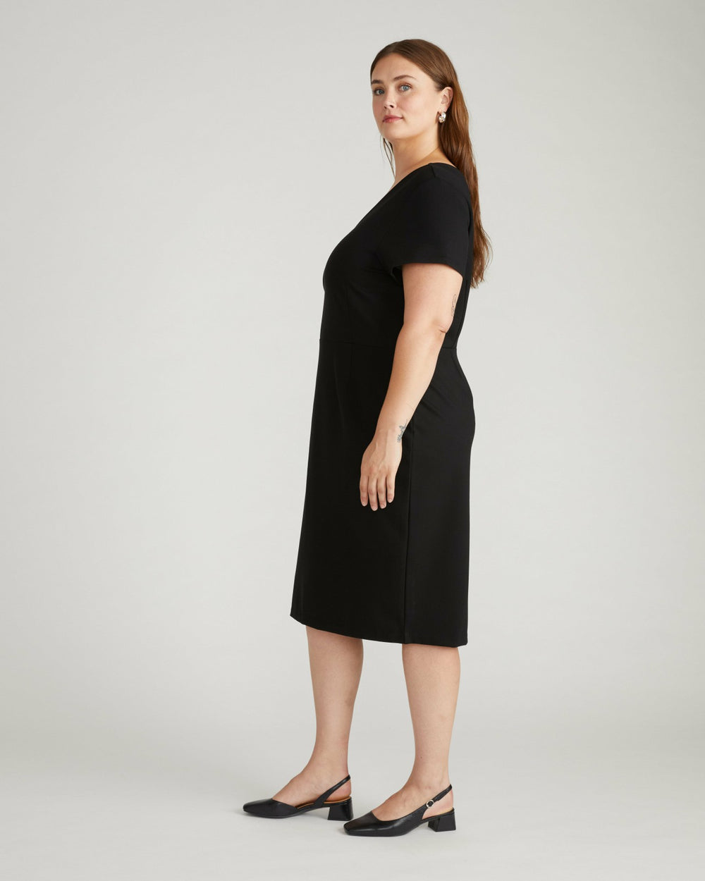 Executive V Neck Ponte Dress - Universal Standard