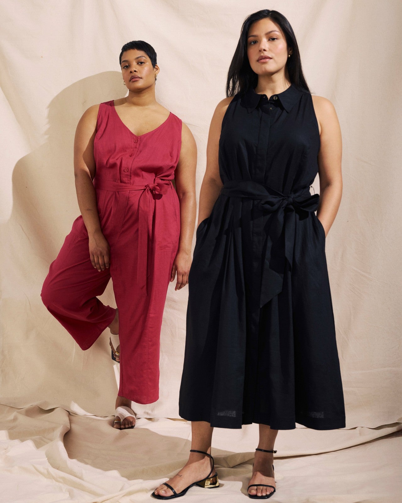 Adelaide Linen Blend Shirtdress - Universal Standard