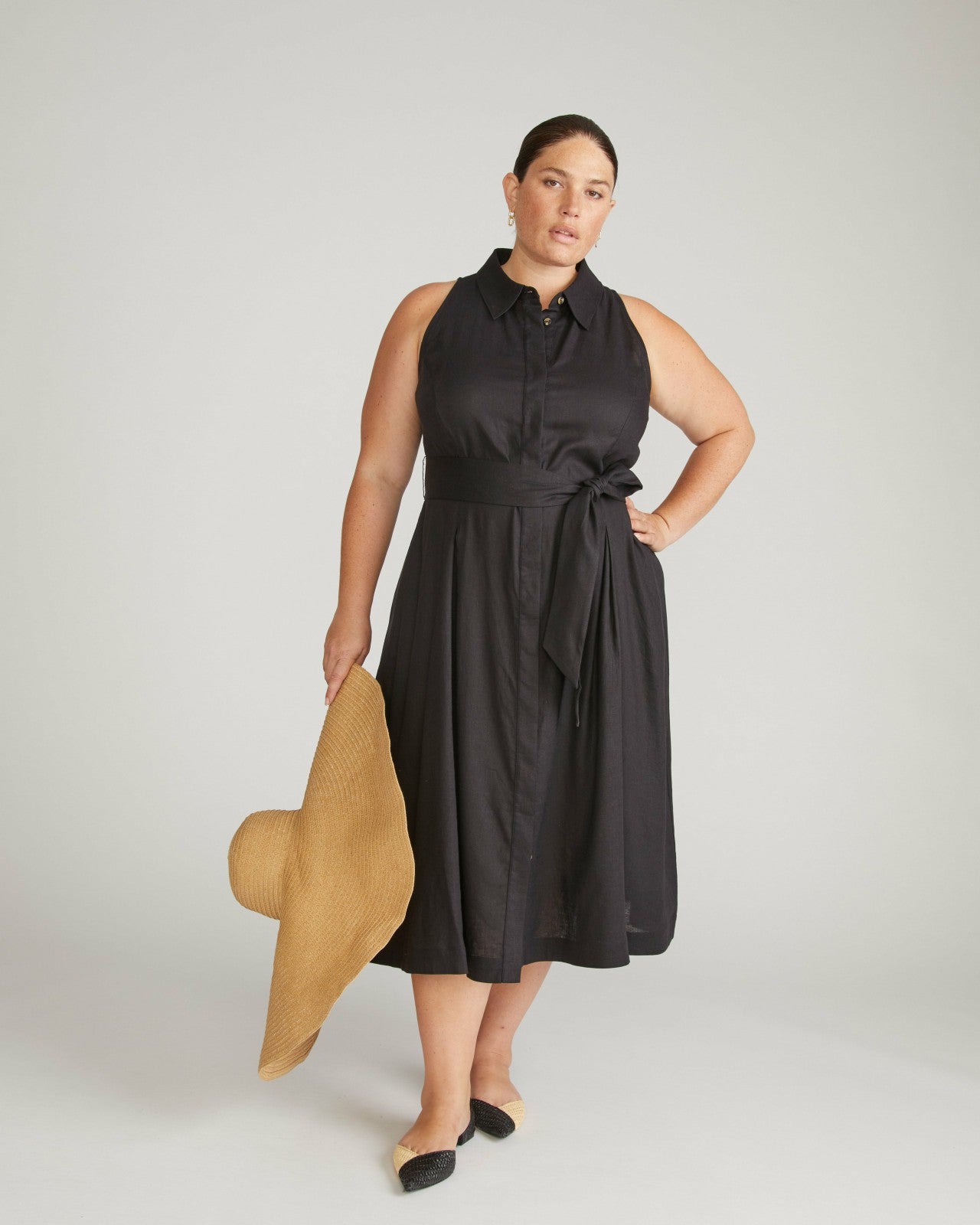 Adelaide Linen Blend Shirtdress - Universal Standard