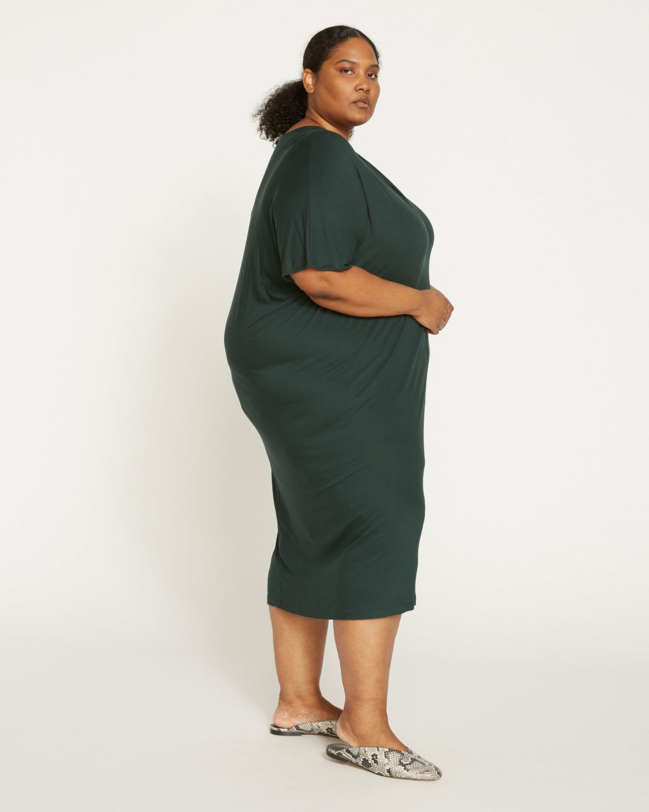 Teresa Liquid Jersey V-Neck Dress - Universal Standard