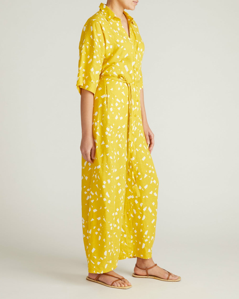 Maggie Barrel Leg Linen Blend Jumpsuit - Universal Standard