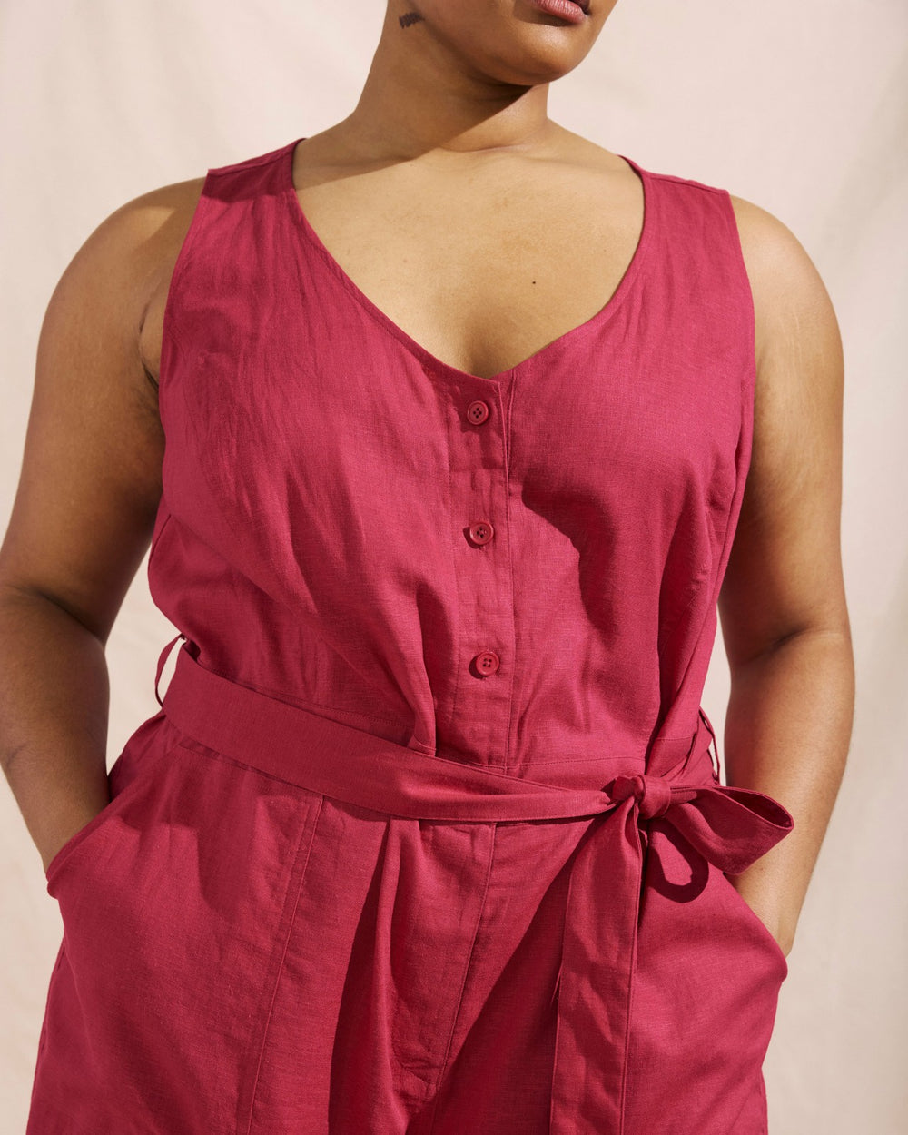 Matilda Linen Blend Jumpsuit - Universal Standard