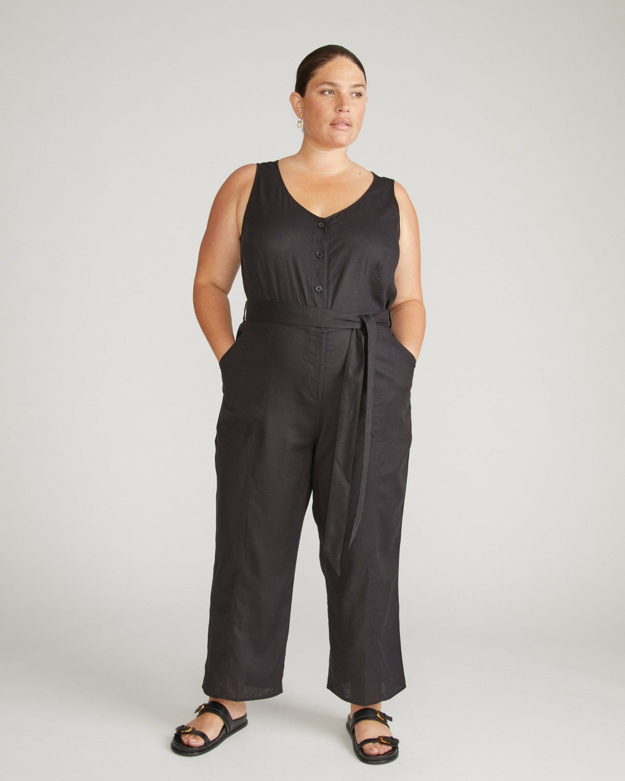 Matilda Linen Blend Jumpsuit - Universal Standard