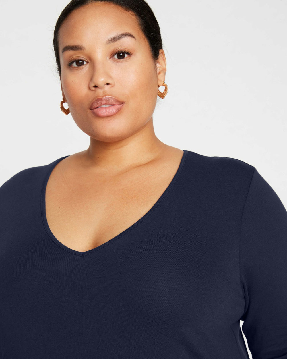 Iconic Long Sleeve V-Neck Geneva Dress - Universal Standard