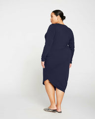 Iconic Long Sleeve V-Neck Geneva Dress - Universal Standard
