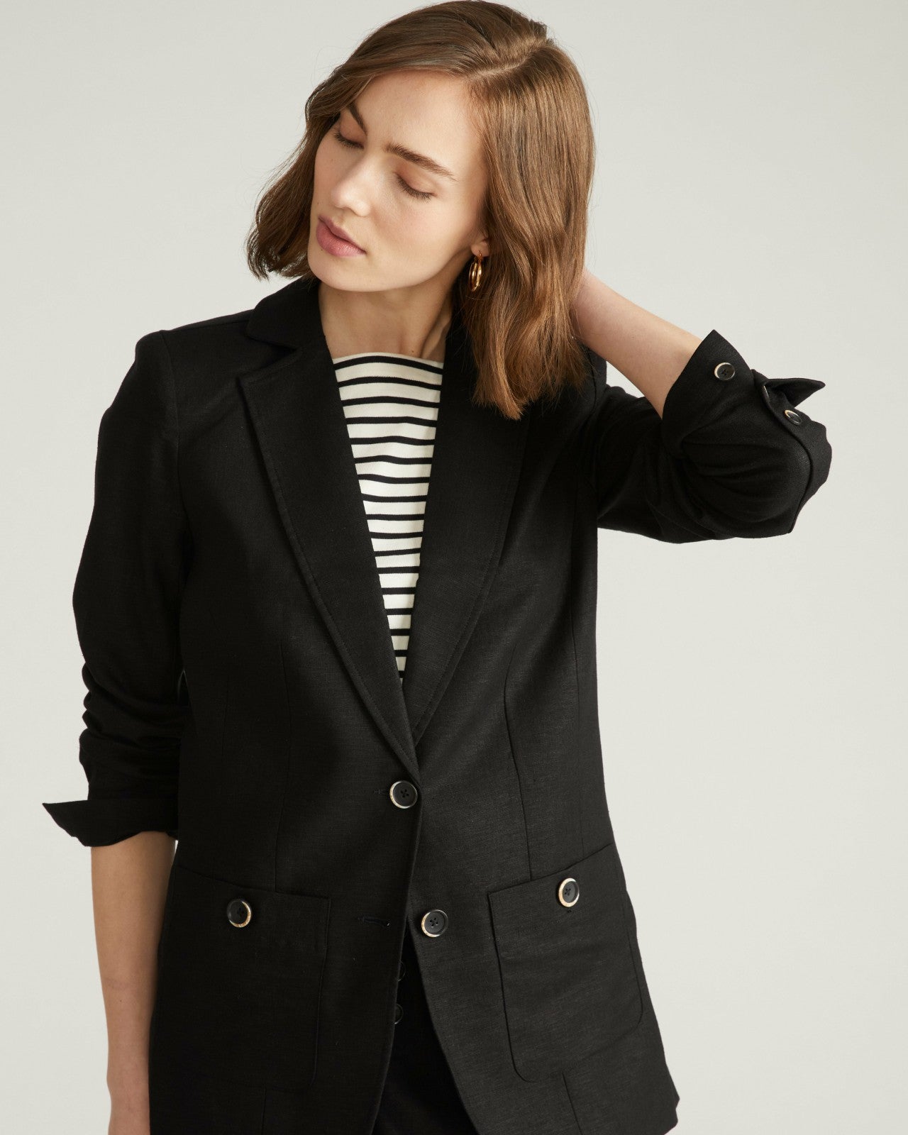 Coastal Linen Blend Blazer - Universal Standard