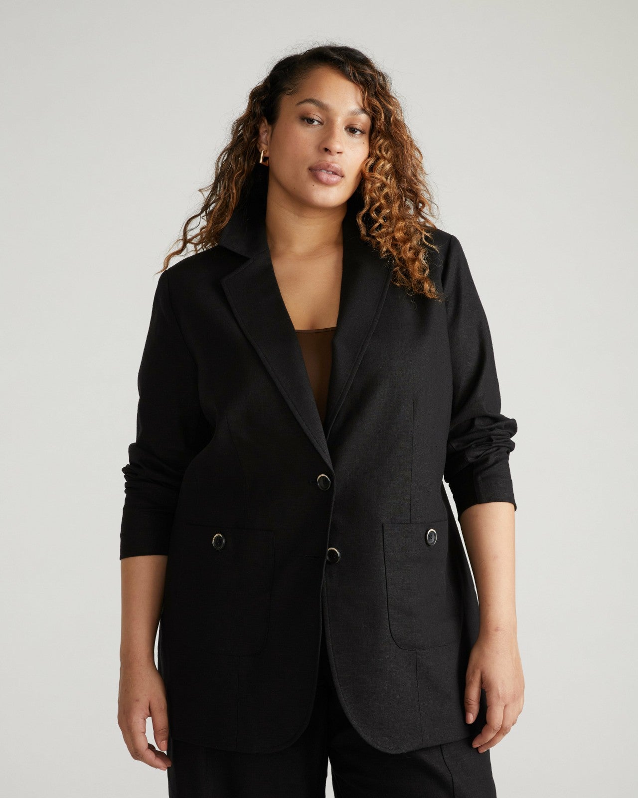Coastal Linen Blend Blazer - Universal Standard