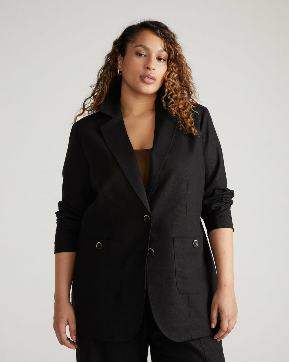 Coastal Linen Blend Blazer - Universal Standard