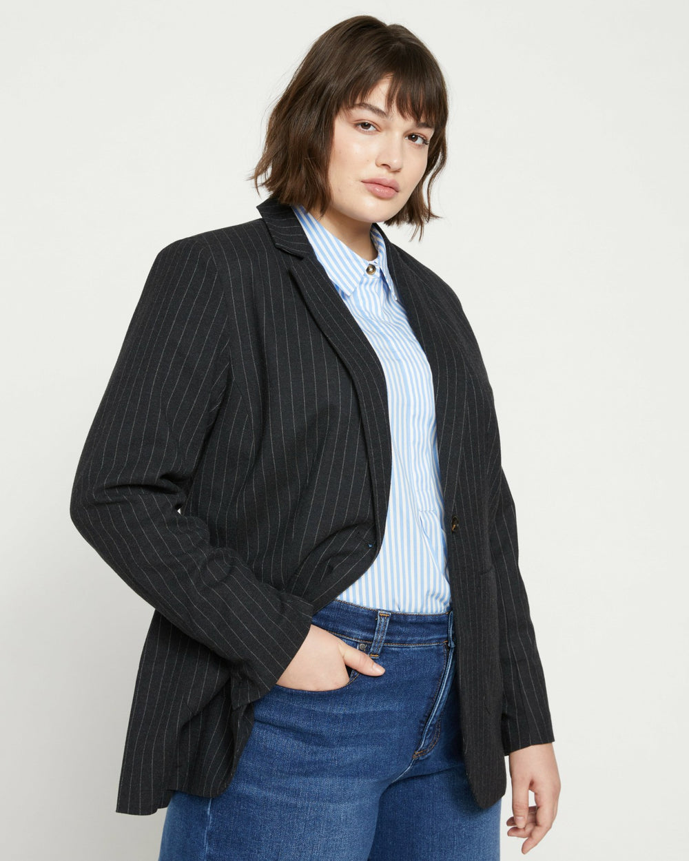 The Pinstripe Blazer - Universal Standard