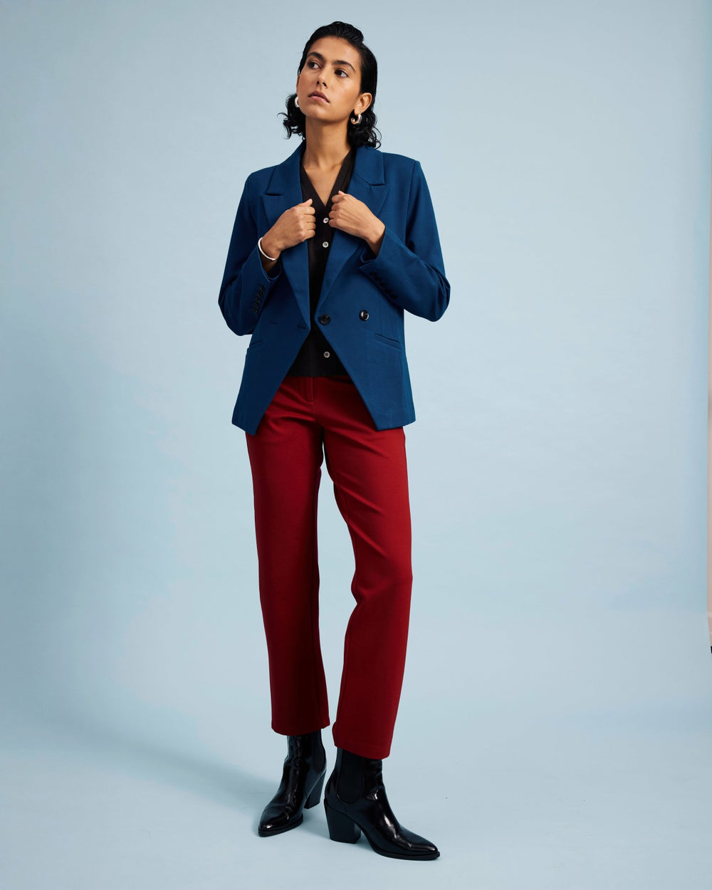 Bianca Double Breasted Ponte Blazer - Universal Standard
