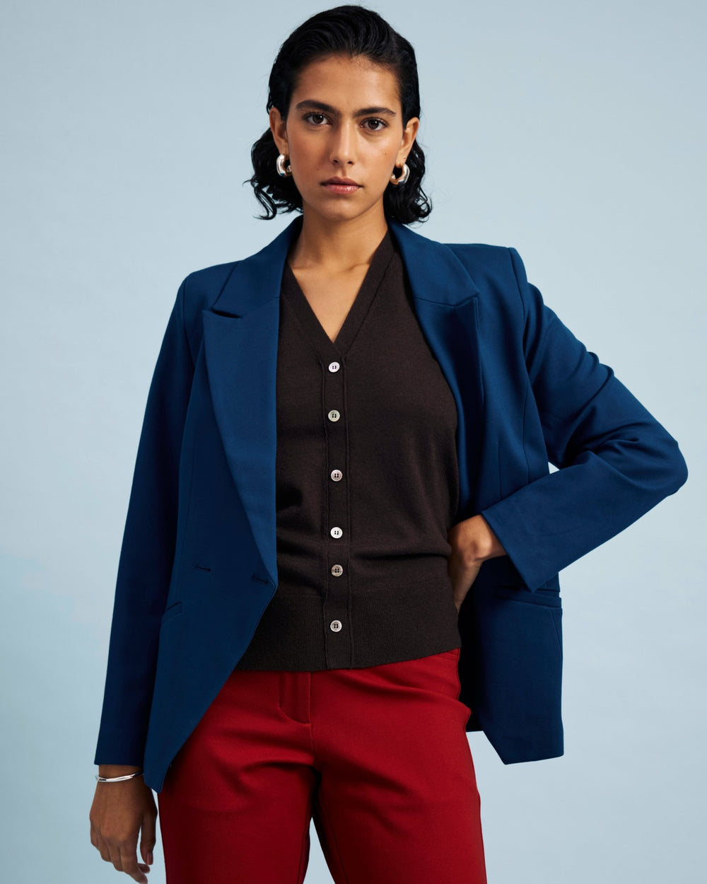 Bianca Double Breasted Ponte Blazer - Universal Standard