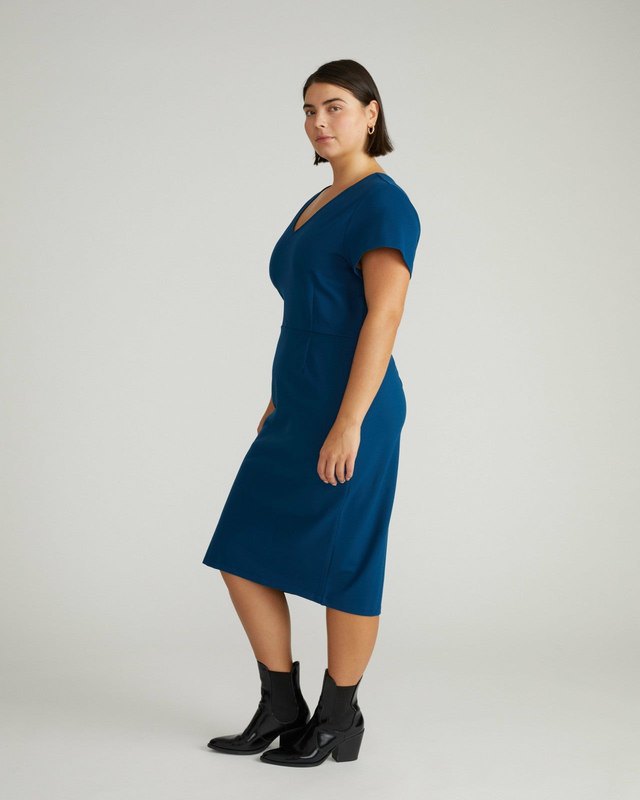 Executive V Neck Ponte Dress - Universal Standard