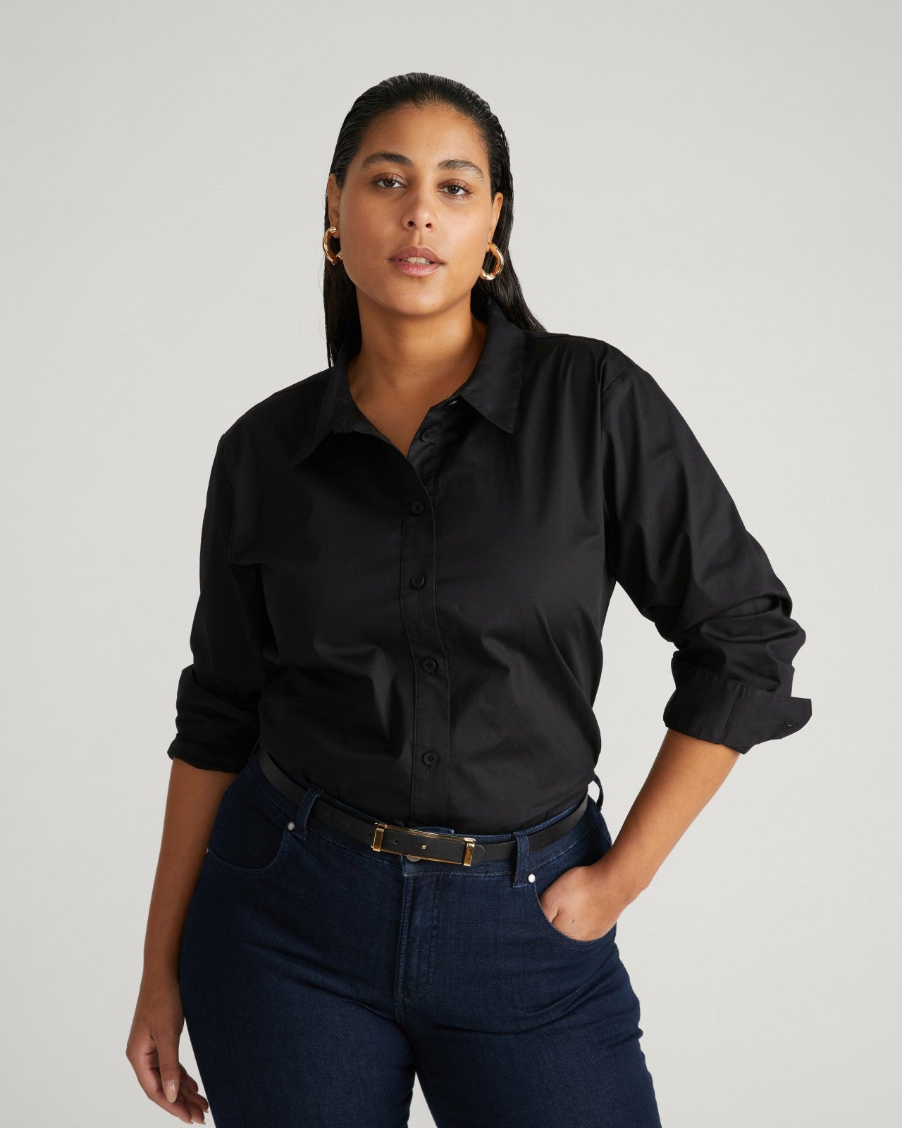 The Artist Poplin Shirt - Universal Standard