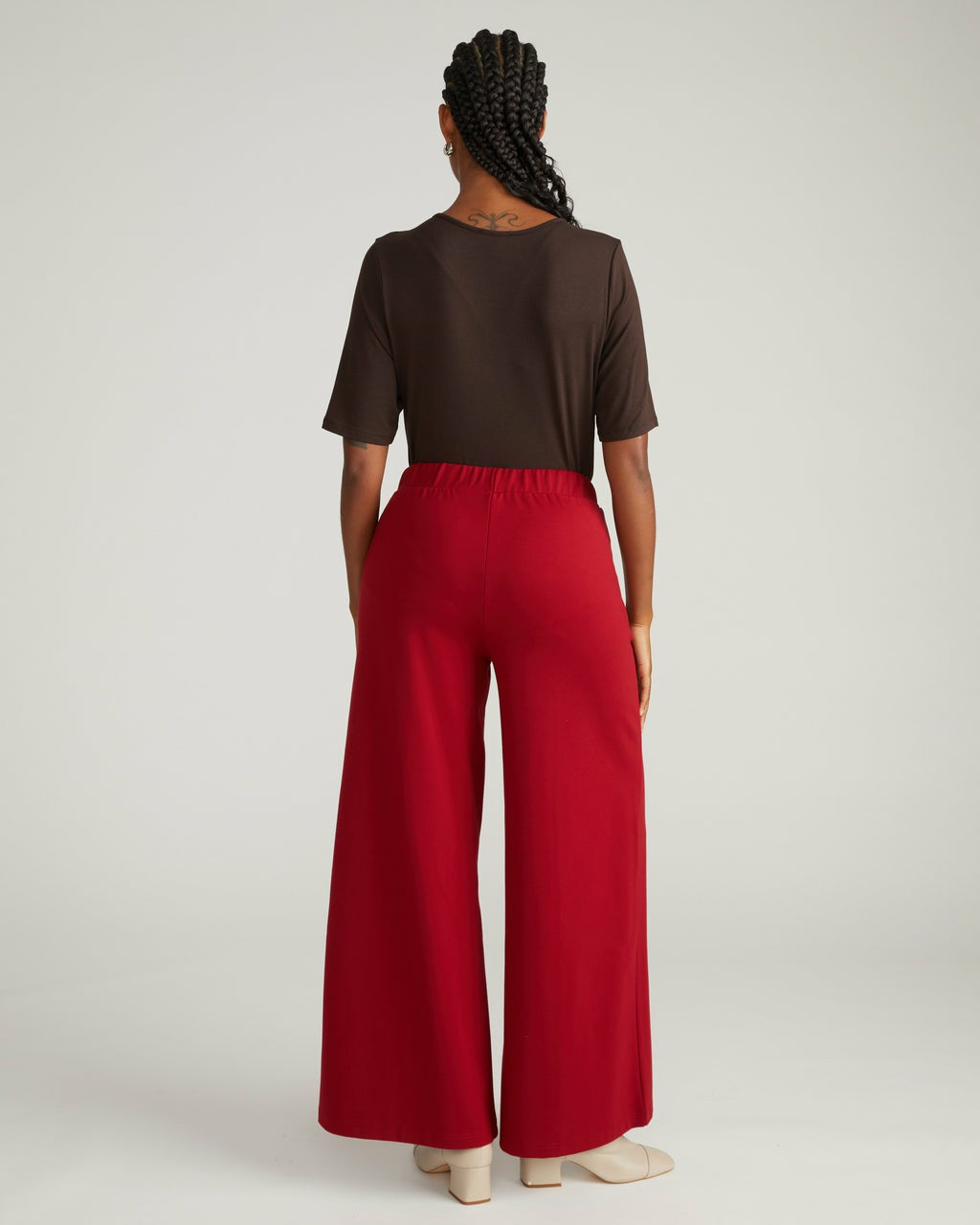 Pam Pintuck Wide Leg Ponte Pants - Universal Standard