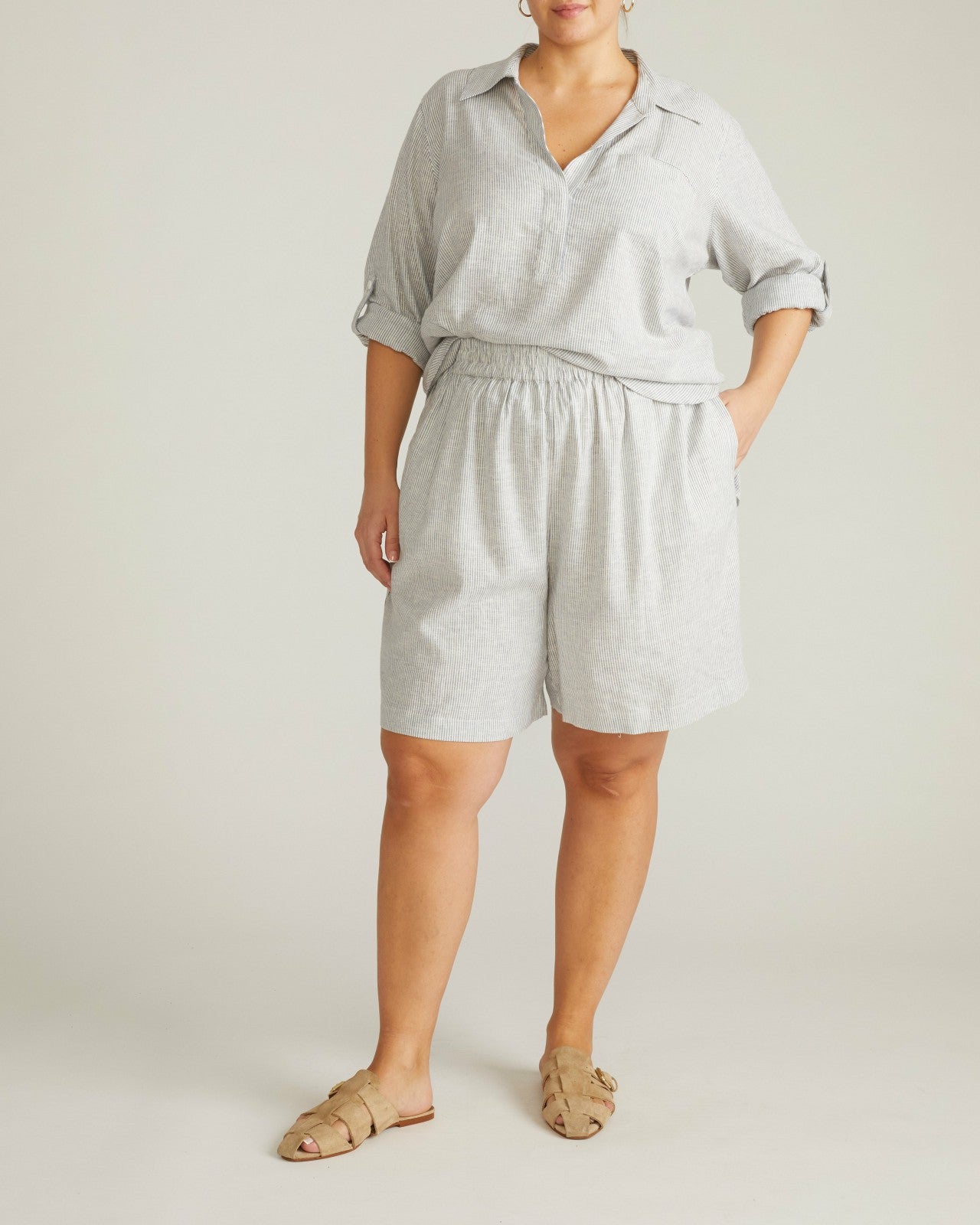 Juniper Linen Blend Easy Pull-On Shorts - Universal Standard