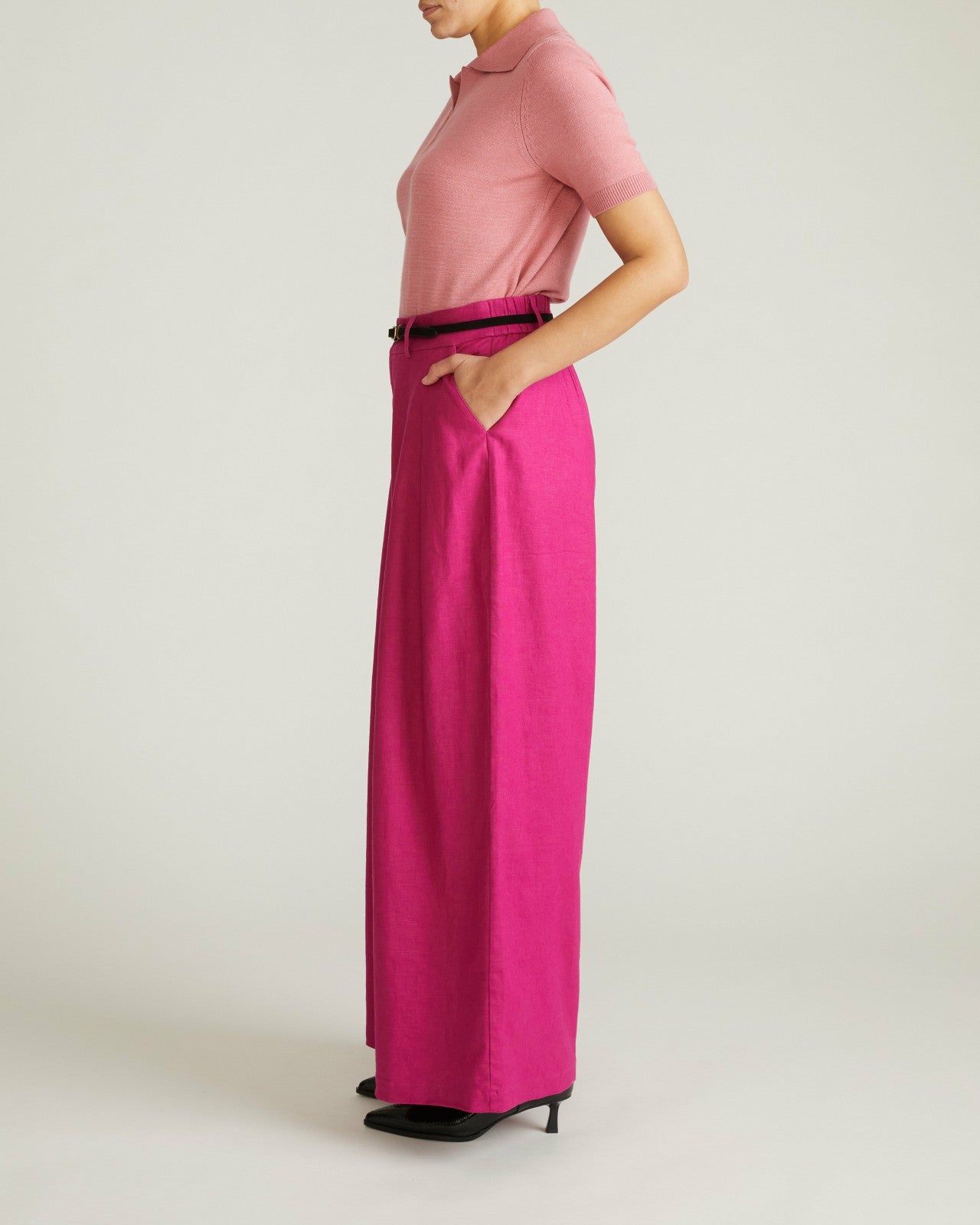 Palais Stretch Linen Blend Wide Leg Pant - Universal Standard