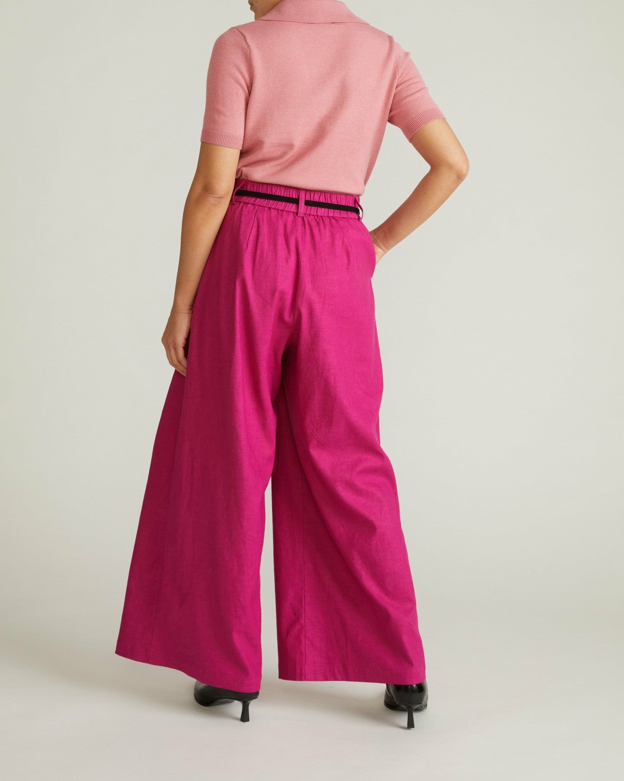 Palais Stretch Linen Blend Wide Leg Pant - Universal Standard