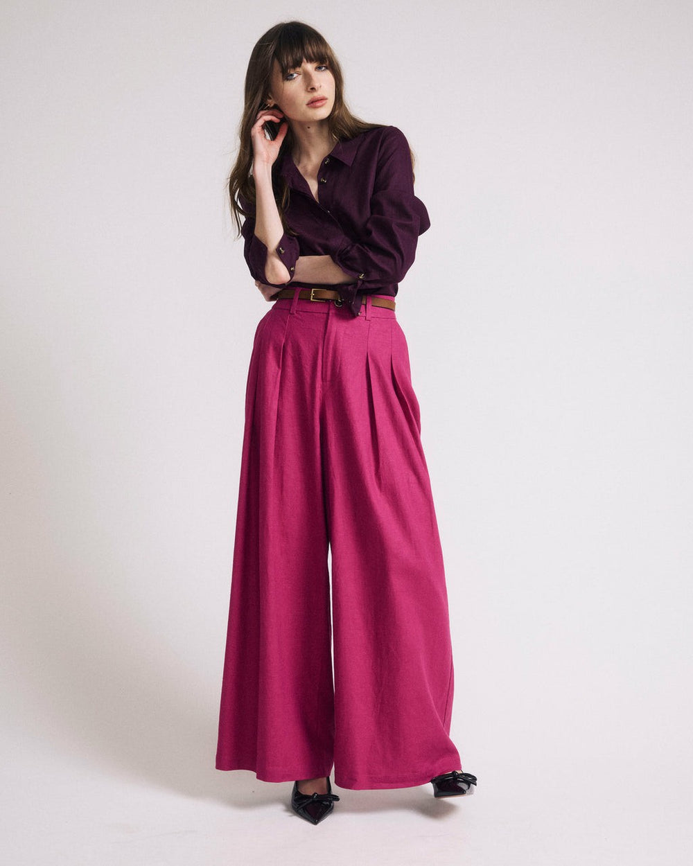 Palais Stretch Linen Blend Wide Leg Pant - Universal Standard