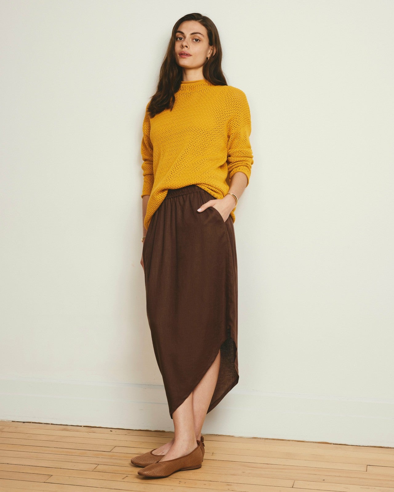 Geneva Linen Blend Skirt - Universal Standard
