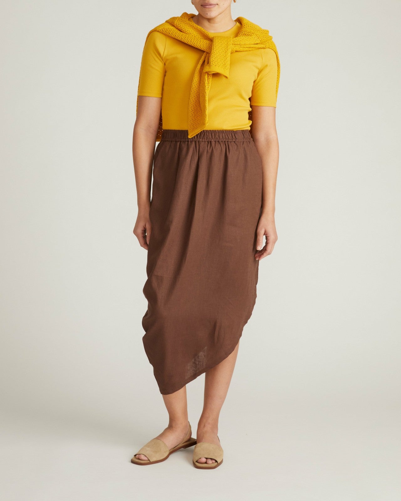 Geneva Linen Blend Skirt - Universal Standard