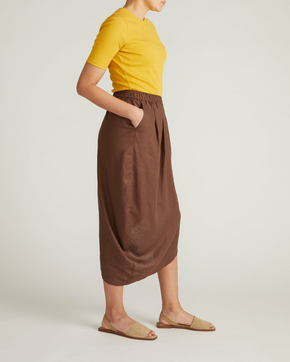 Geneva Linen Blend Skirt - Universal Standard