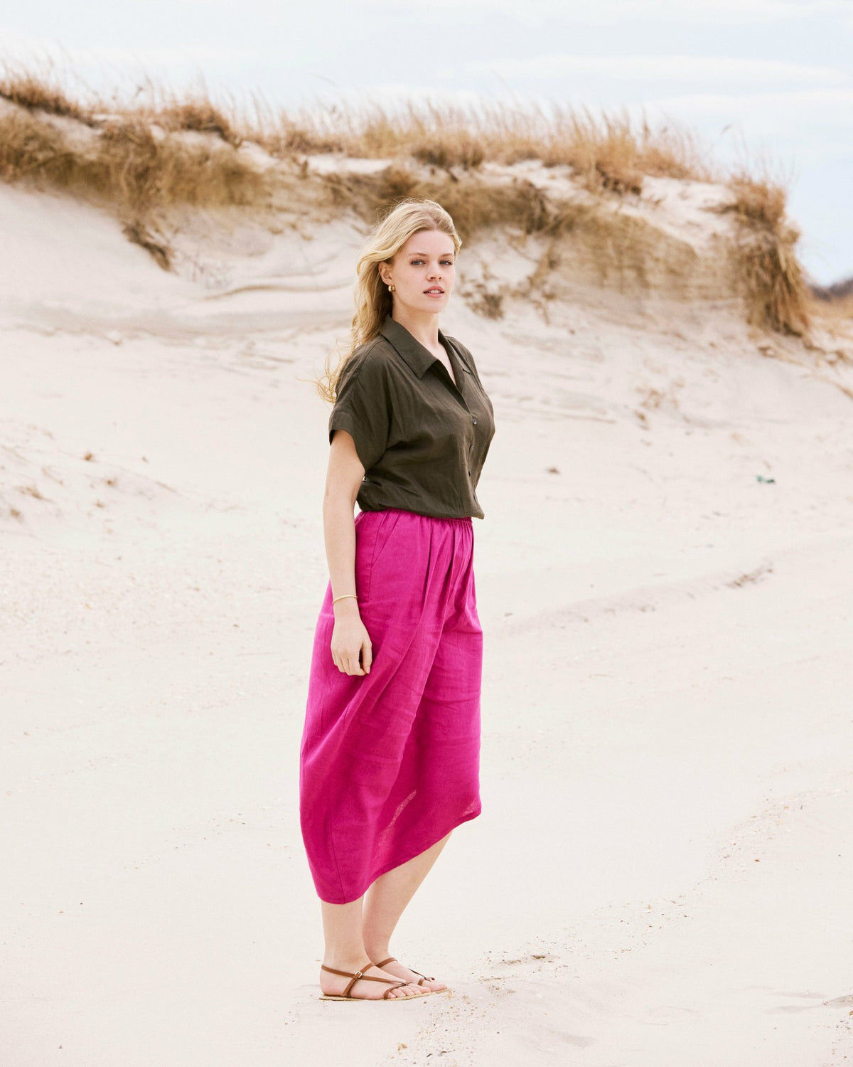 Geneva Linen Blend Skirt - Universal Standard