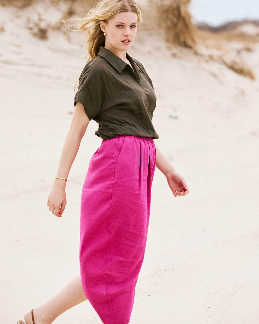 Geneva Linen Blend Skirt - Universal Standard
