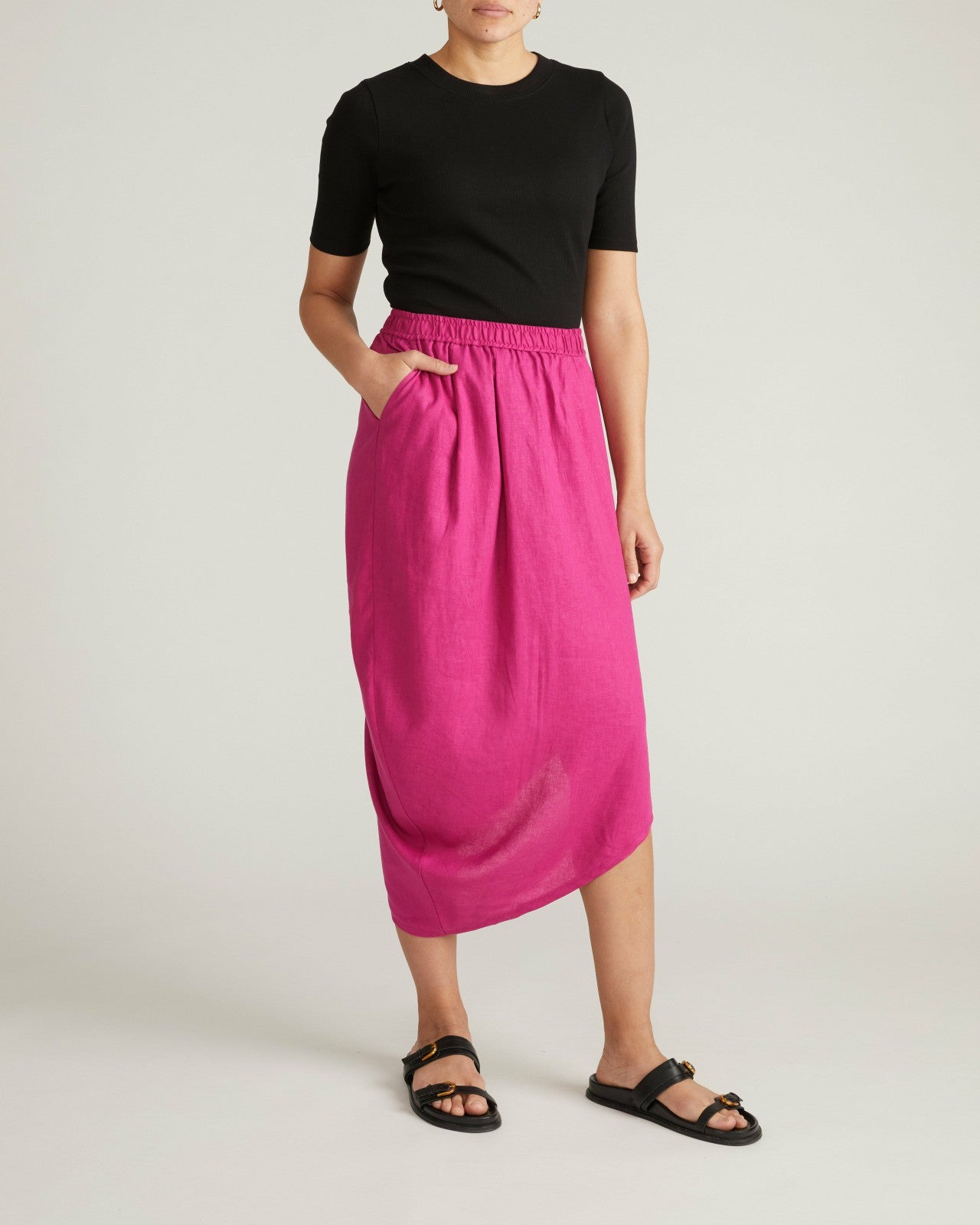 Geneva Linen Blend Skirt - Universal Standard