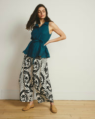 Cosma Barrel Leg Linen Blend Pants - Universal Standard