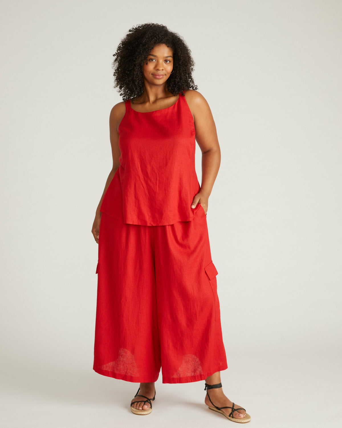 Palazzo Cargo Linen Blend Pant - Universal Standard