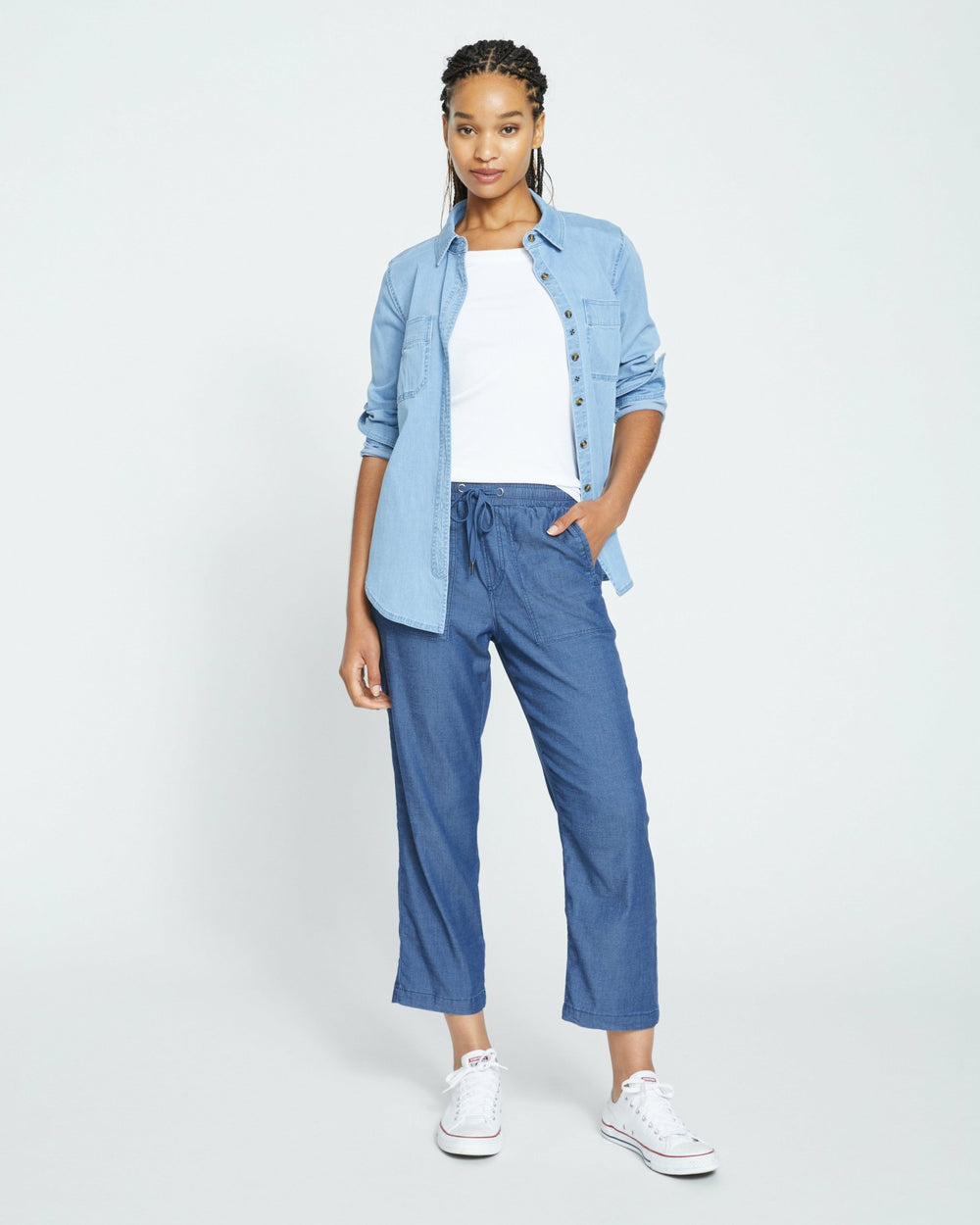 Perfect Tencel Chambray Off-Duty Pants - Universal Standard