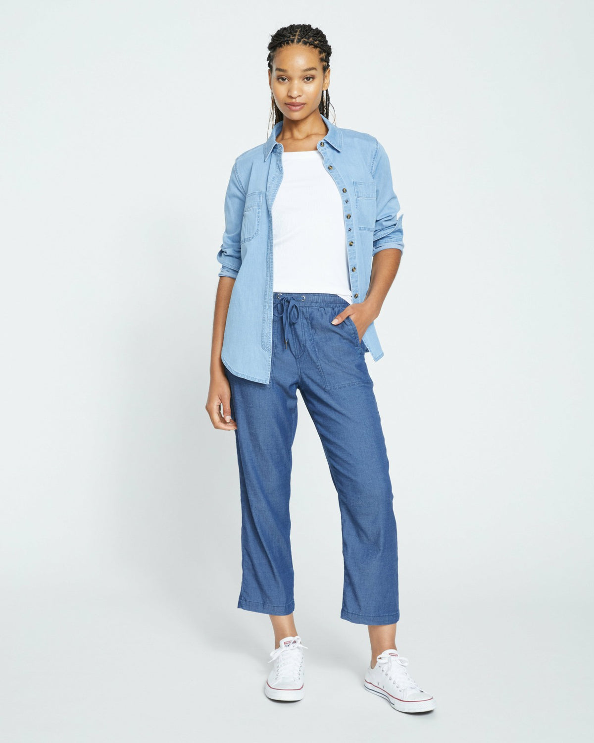 Perfect Tencel Chambray Off-Duty Pants - Universal Standard