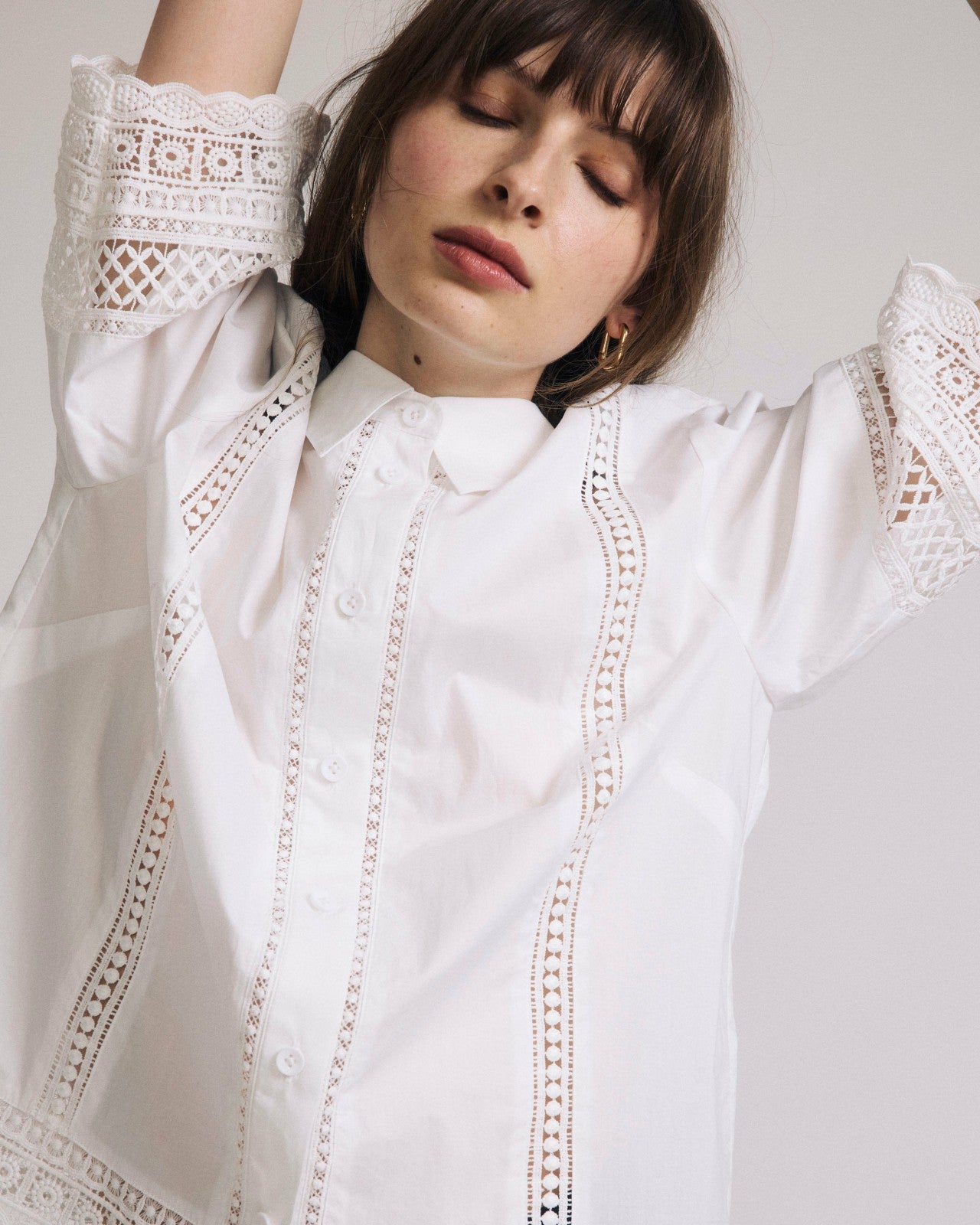Dora Cotton Poplin Blouse - Universal Standard