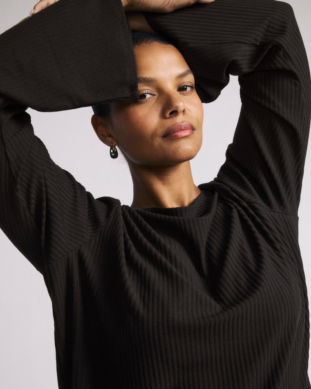 Yasmin Flare Sleeve Ribbed Top - Universal Standard