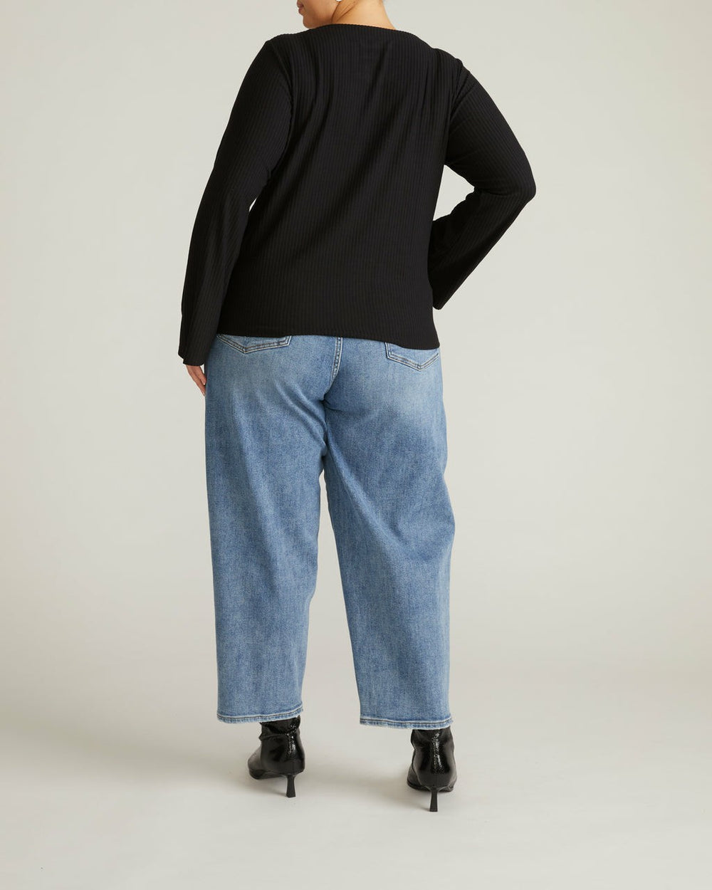 Yasmin Flare Sleeve Ribbed Top - Universal Standard