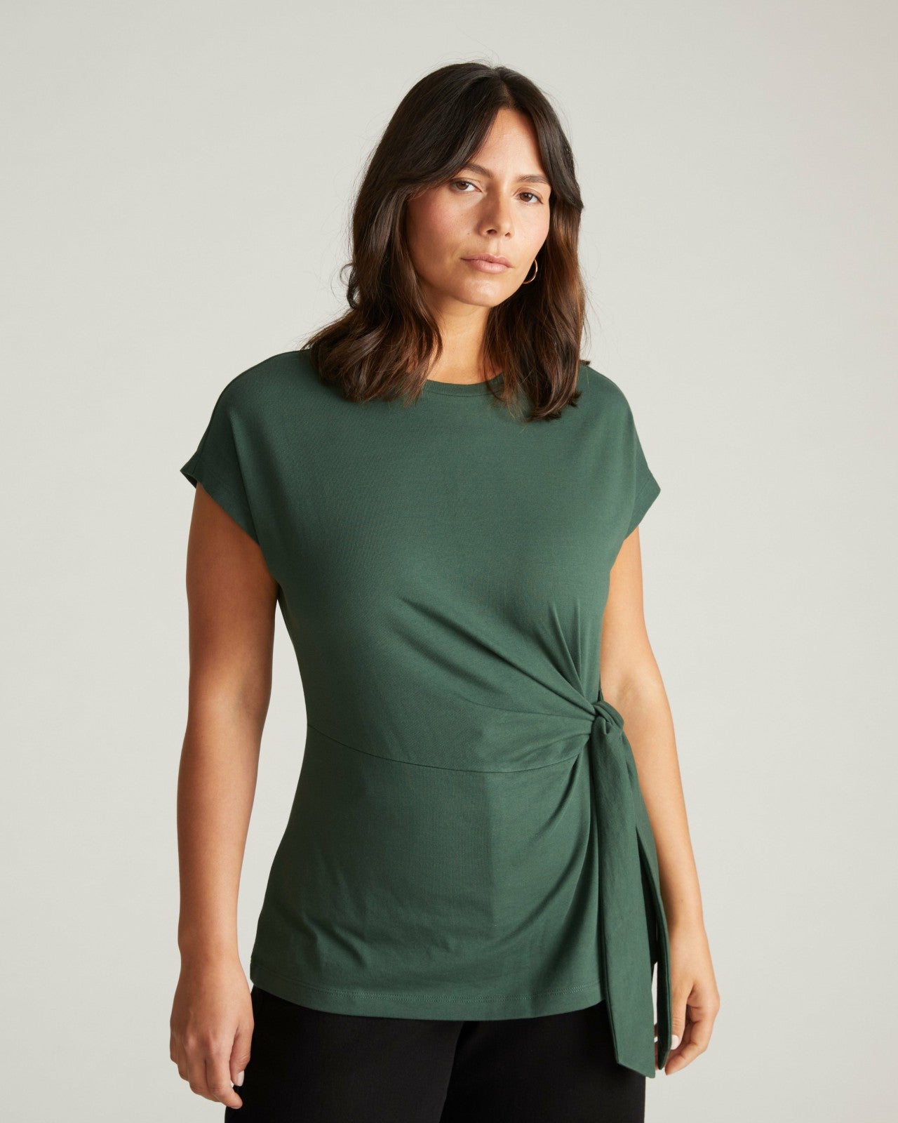 Crescent Breton Stripe Knot Tee - Universal Standard