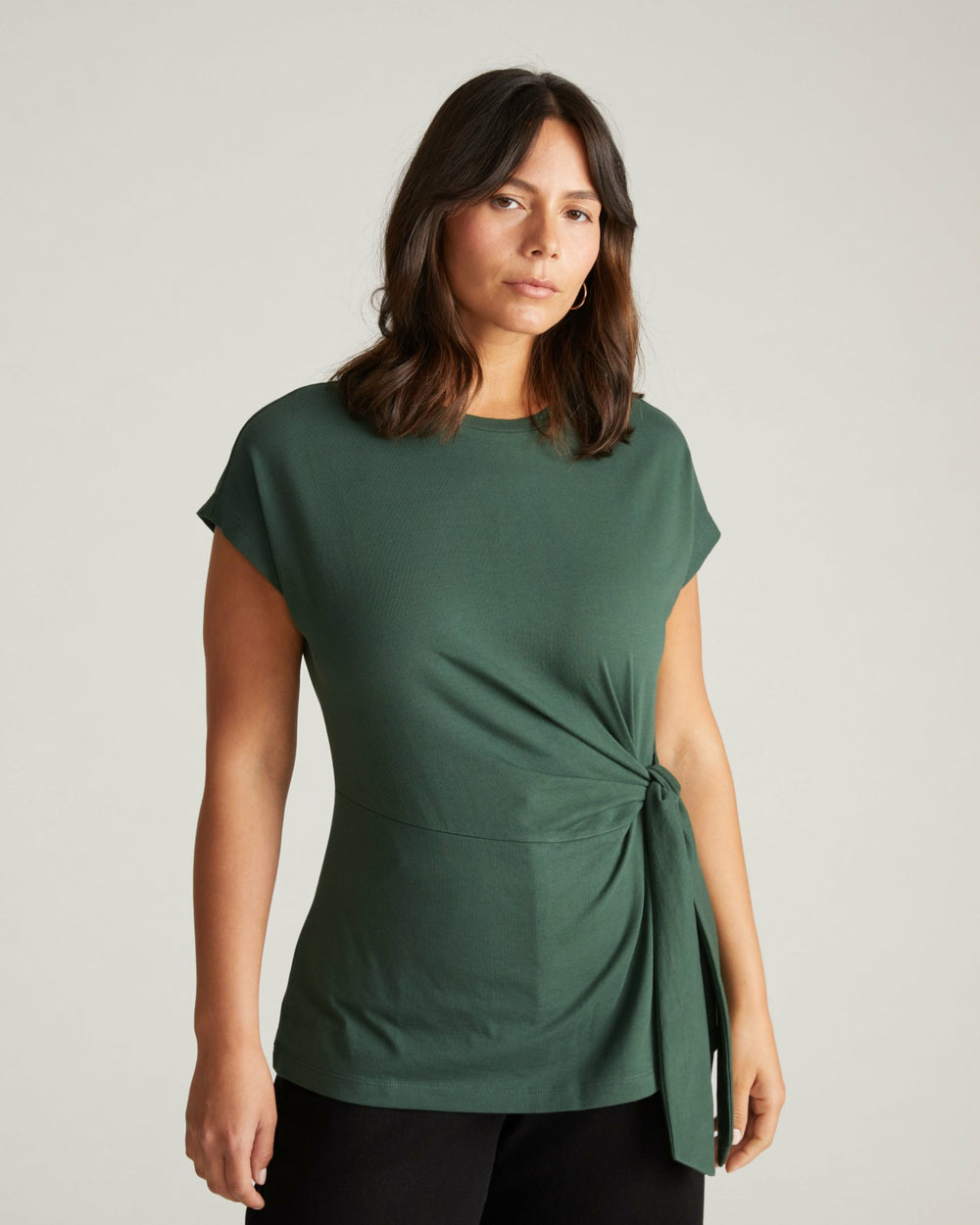 Crescent Breton Stripe Knot Tee - Universal Standard