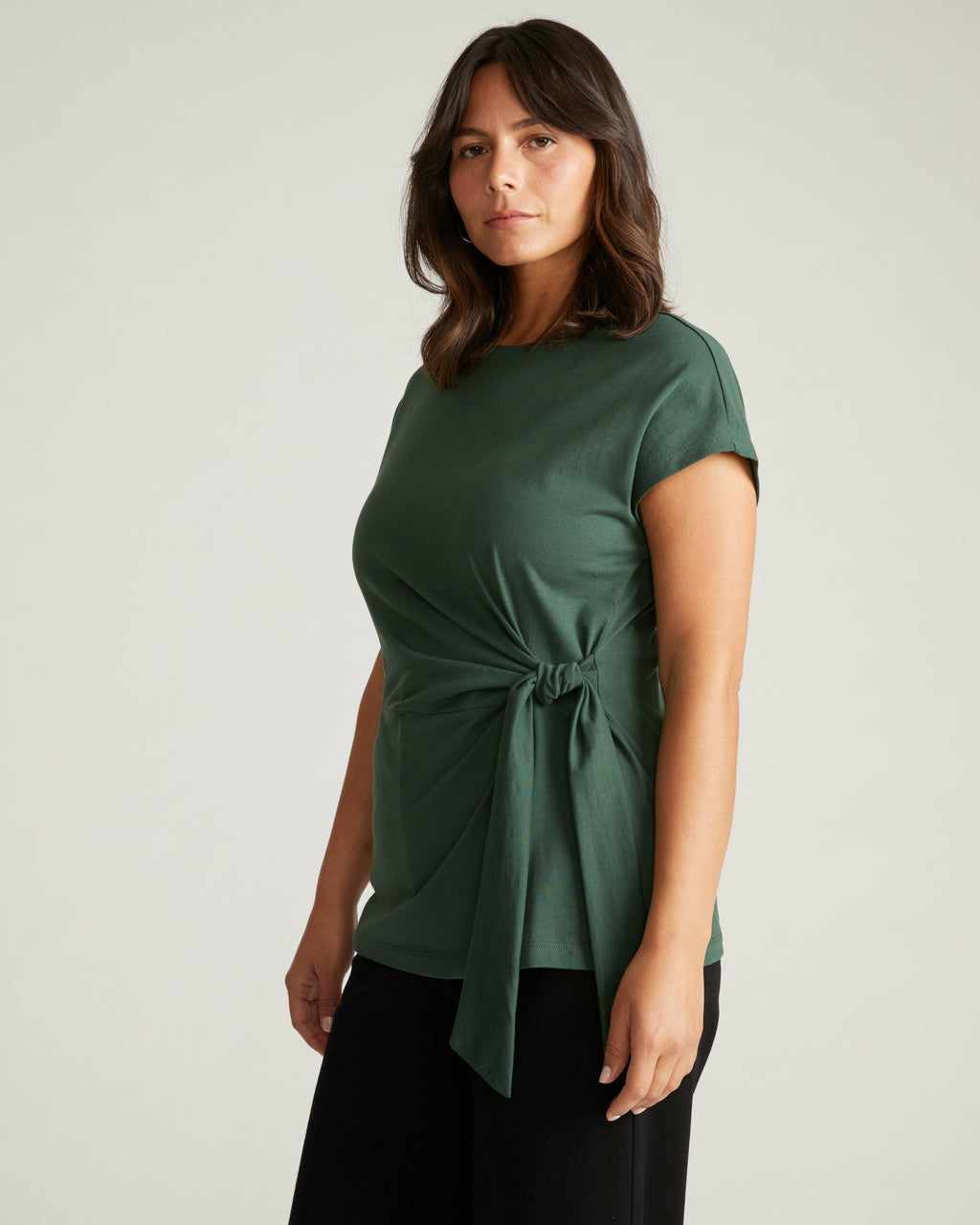 Crescent Breton Stripe Knot Tee - Universal Standard