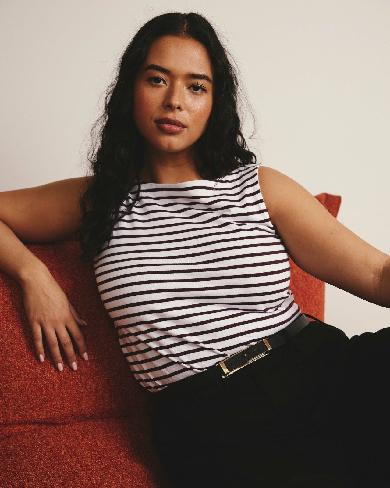 Noyack Breton Stripe Boatneck Tank - Universal Standard