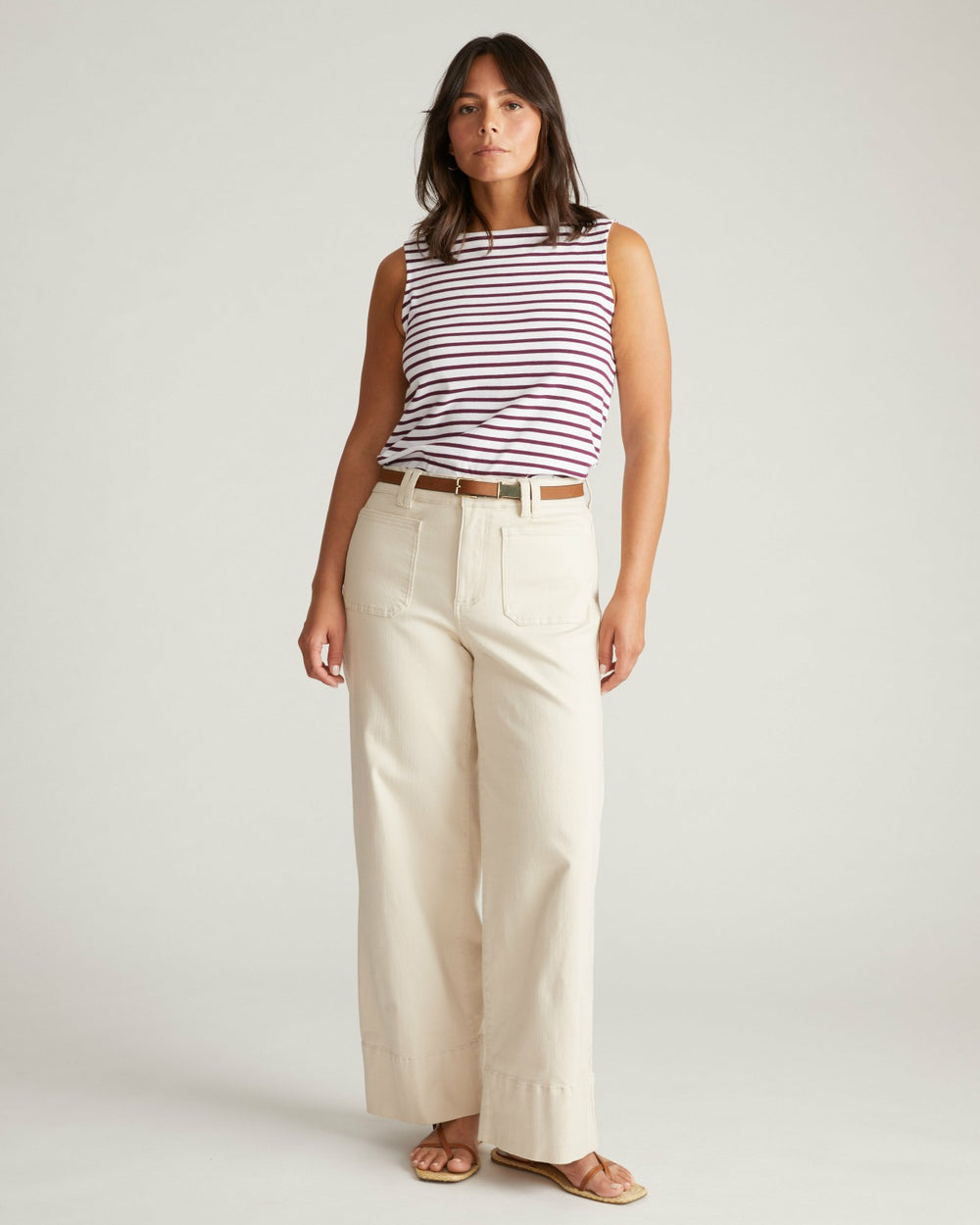 Noyack Breton Stripe Boatneck Tank - Universal Standard