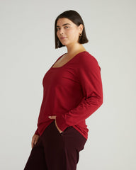 Long Sleeve Square Neck Tee - Universal Standard