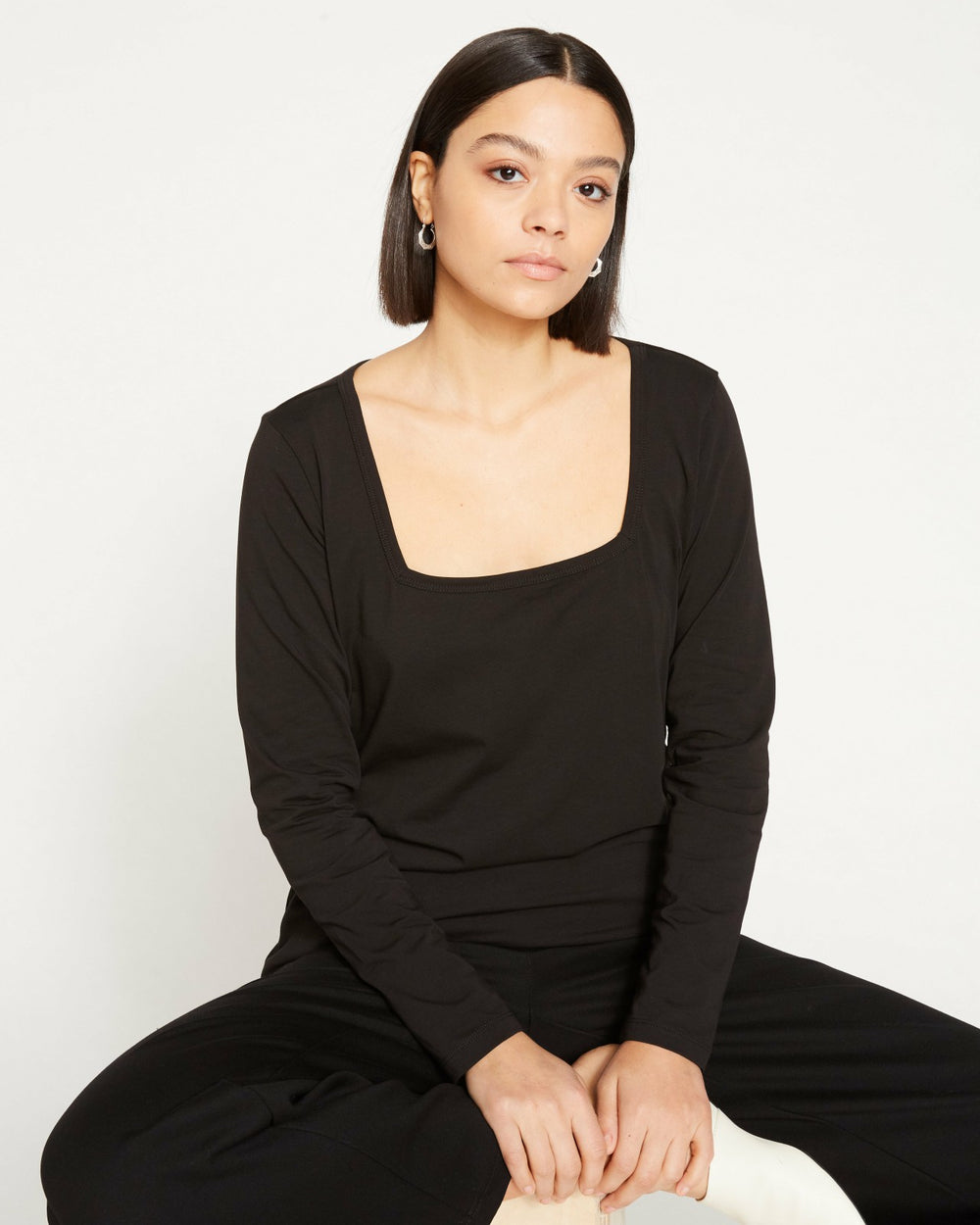Long Sleeve Square Neck Tee - Universal Standard