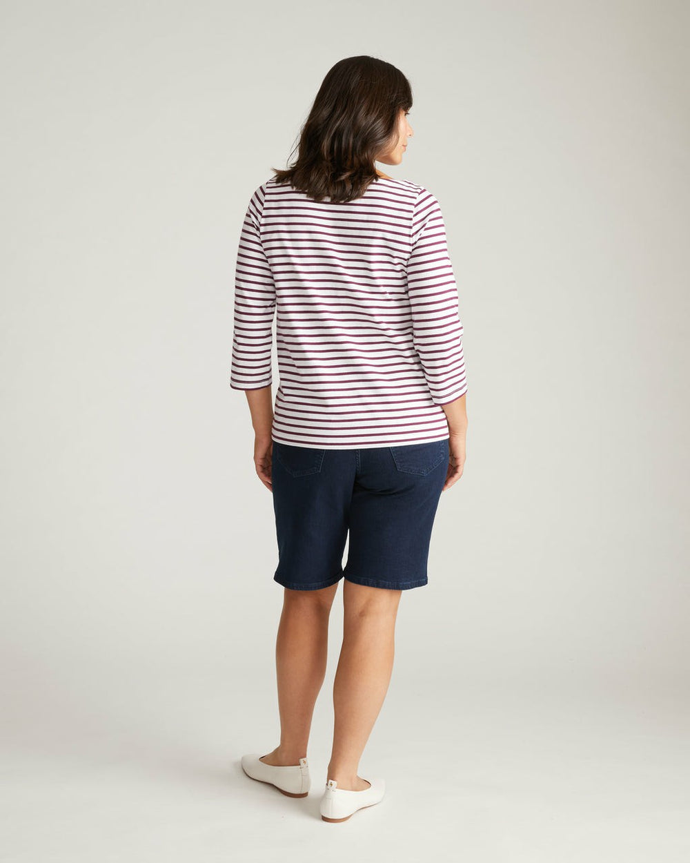 Belle Breton Stripe Jersey Tee - Universal Standard