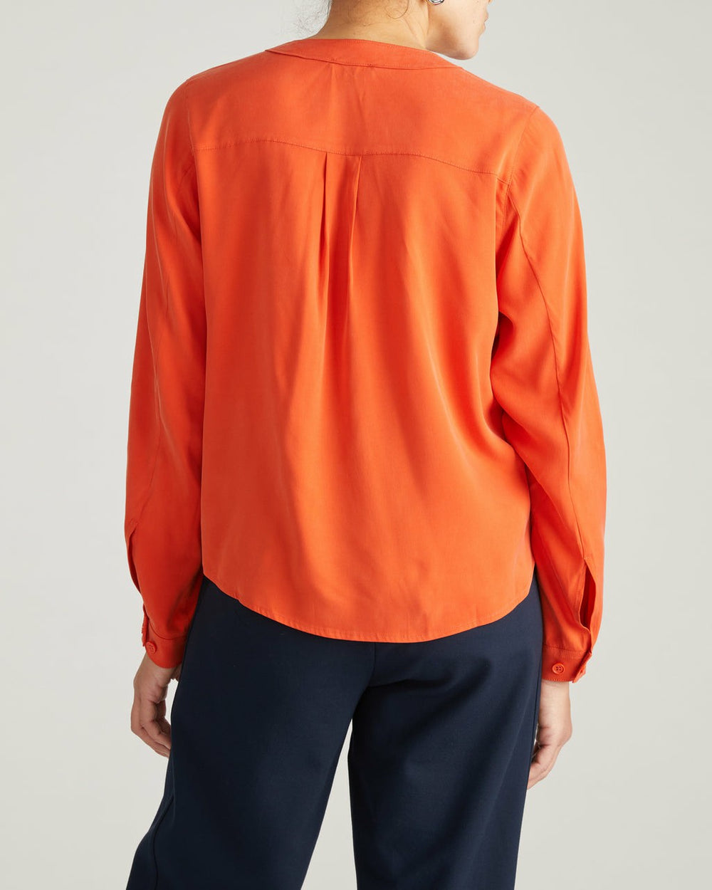 Cooling Stretch Cupro Button-Down Blouse - Universal Standard