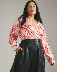 Cooling Stretch Cupro Button-Down Blouse - Universal Standard